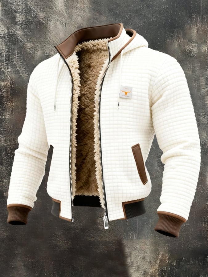 WINTER QUILTED JACKET WITH SHERPA LINING