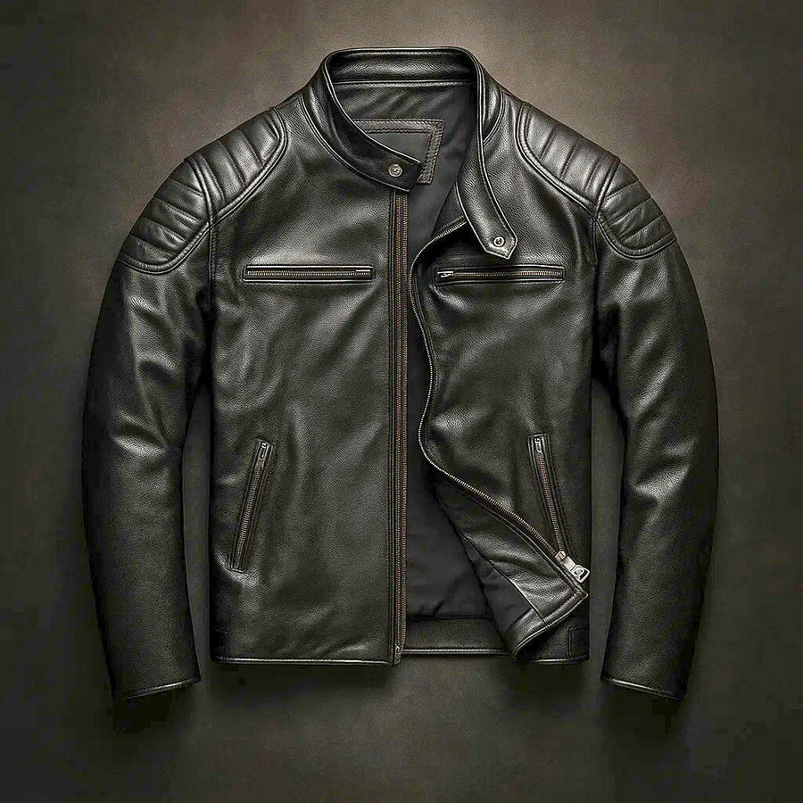 ETHAN – CLASSIC MOTORSTYLE FAUX LEATHER JACKET
