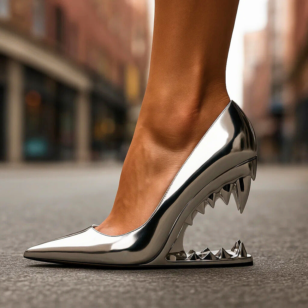 TALIA WOLF FANG HEELS