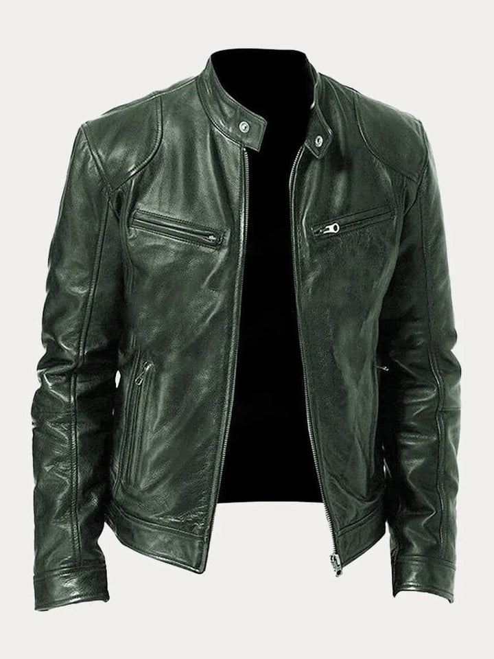 VINA – STYLISH BIKER LEATHER JACKET FOR MEN