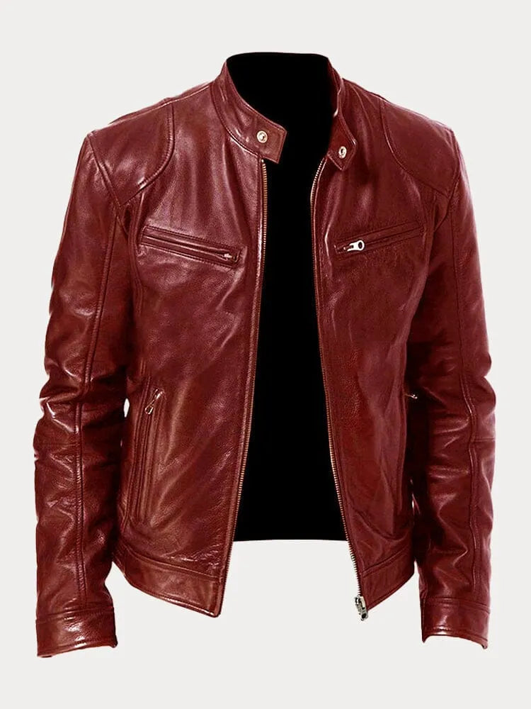 VINA – STYLISH BIKER LEATHER JACKET FOR MEN