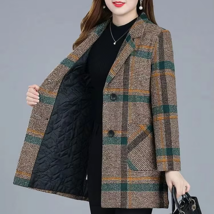 Aubrey™ - Elegant Plaid Blazer